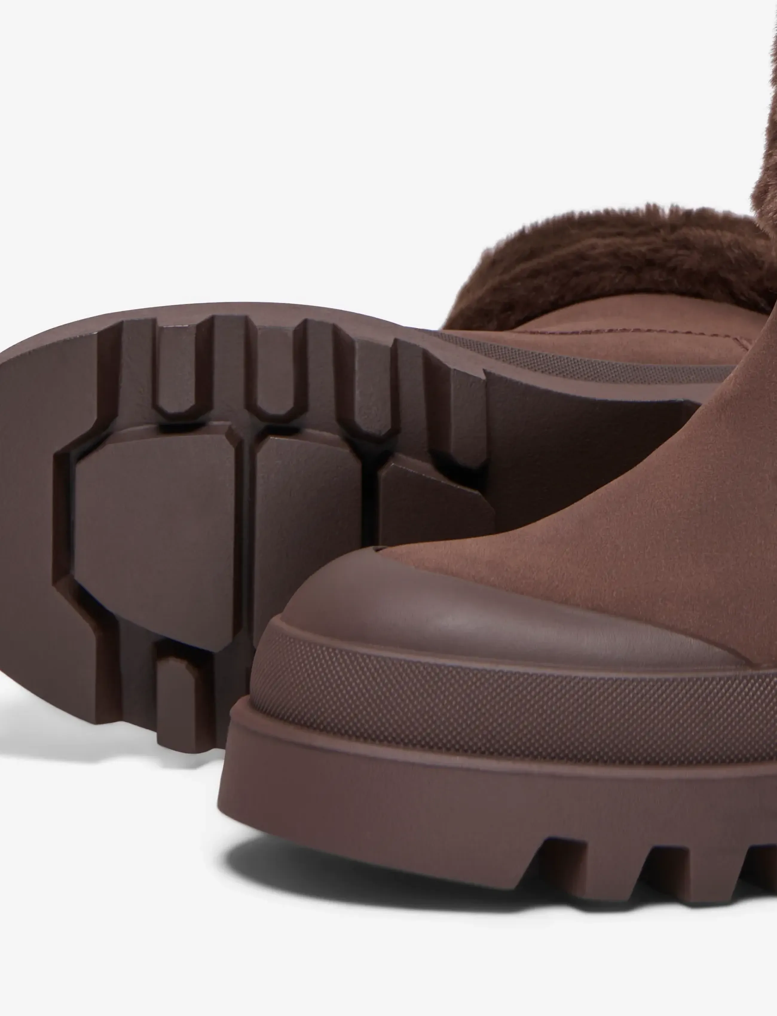 ONLY - ONLBUZZ-6 WARM FOLD UP BOOT - flat ankle boots - brown stone - 4