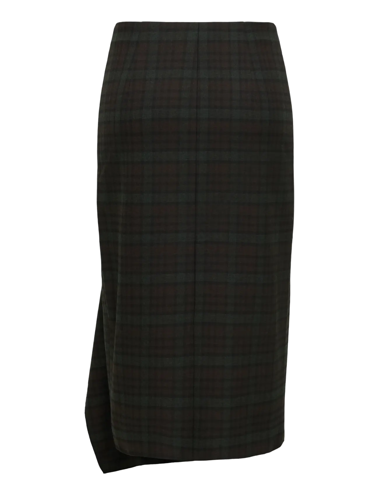 ONLY - ONLVANJA HW LONG CHECK SKIRT PNT - wrap skirts - coffee bean - 1