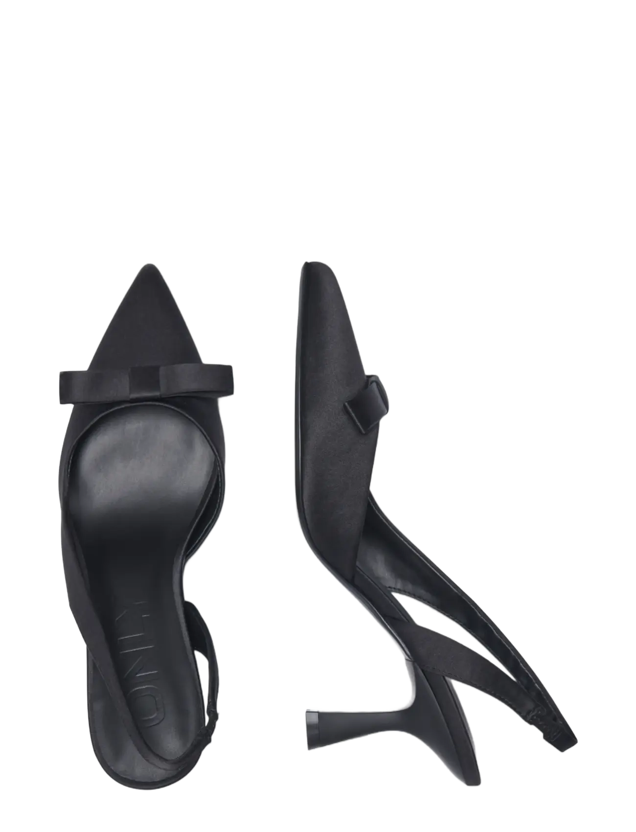 ONLY - ONLPERRIE-2 BOW PUMP - högklackade slingbacks - black - 3