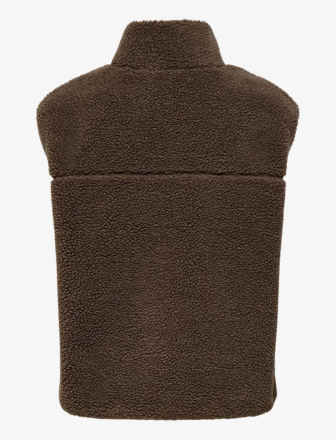 ONLY - ONLBABY TEDDY HIGH ZIP VEST PNT NOOS - fleece- og teddyveste - chocolate martini - 1