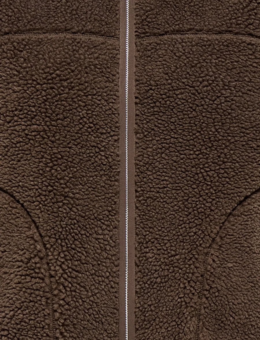 ONLY - ONLBABY TEDDY HIGH ZIP VEST PNT NOOS - vestes sans manches en tissu peluche - chocolate martini - 2