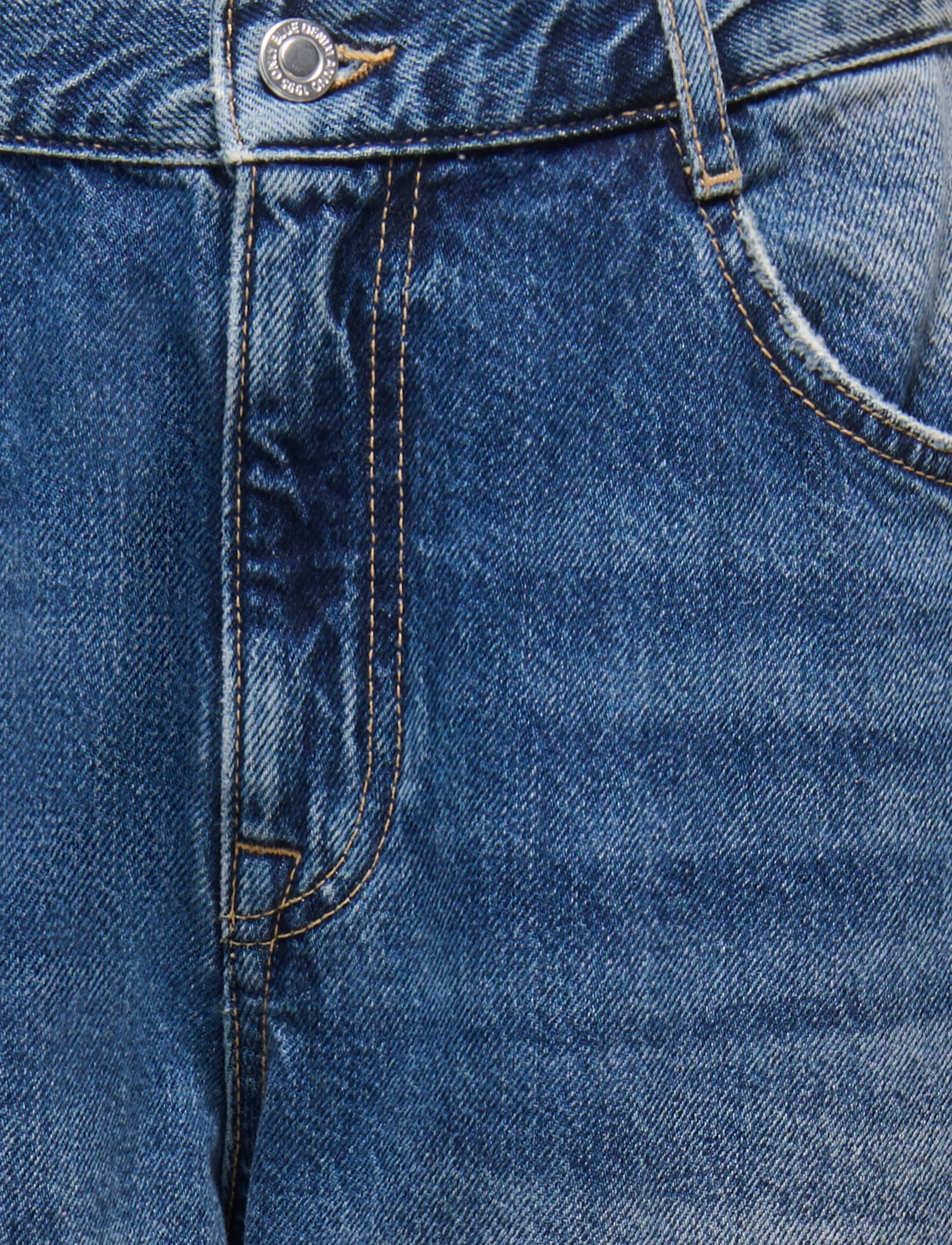 ONLY - ONLZOEY LW BARREL RED DNM DOT - barrel jeans - dark blue denim - 2