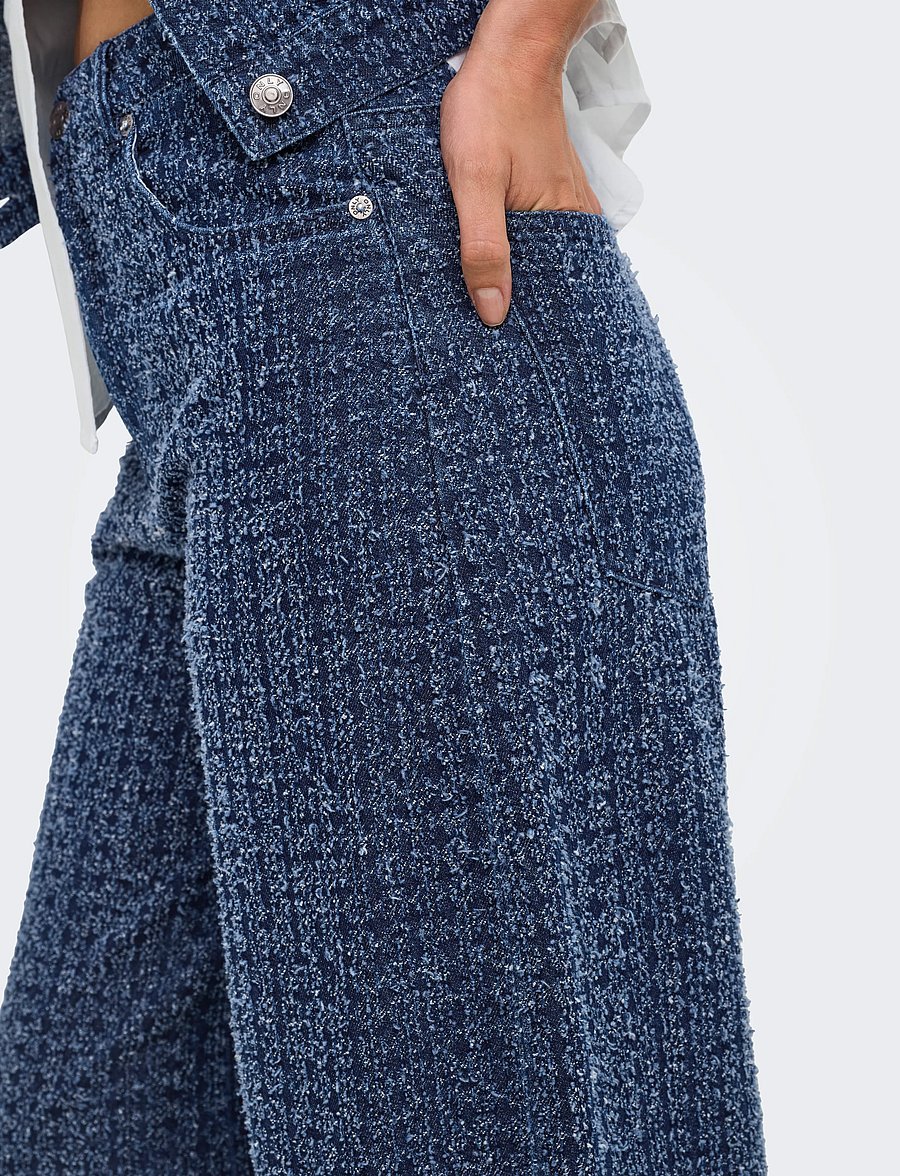 ONLY - ONLTAYLOR HW BOUCLE BARREL DNM SIJI - medium blue denim - 5