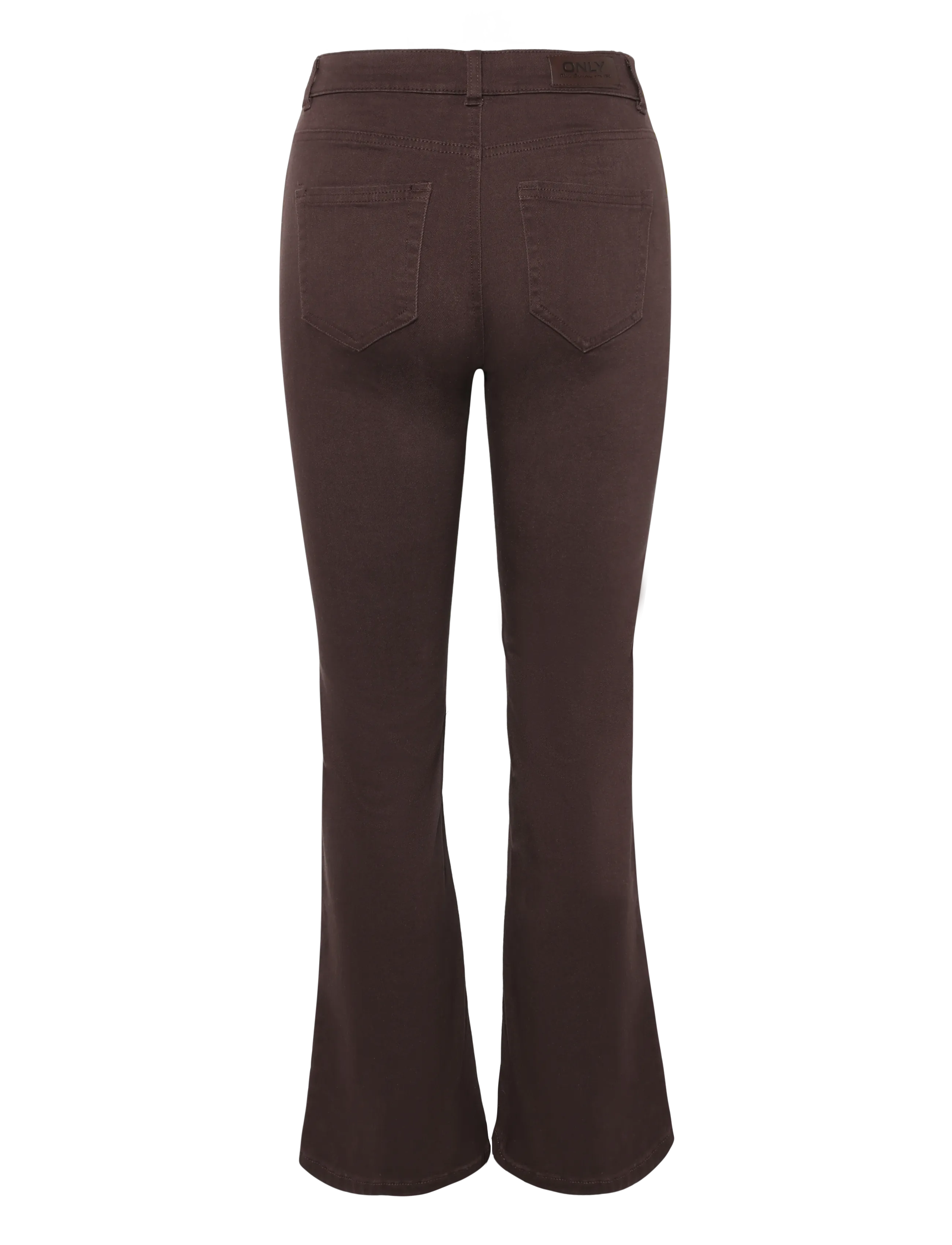 ONLY - ONLBLUSH MID FLARED COLOUR PANT PNT NOOS - schlaghosen - black coffee - 2