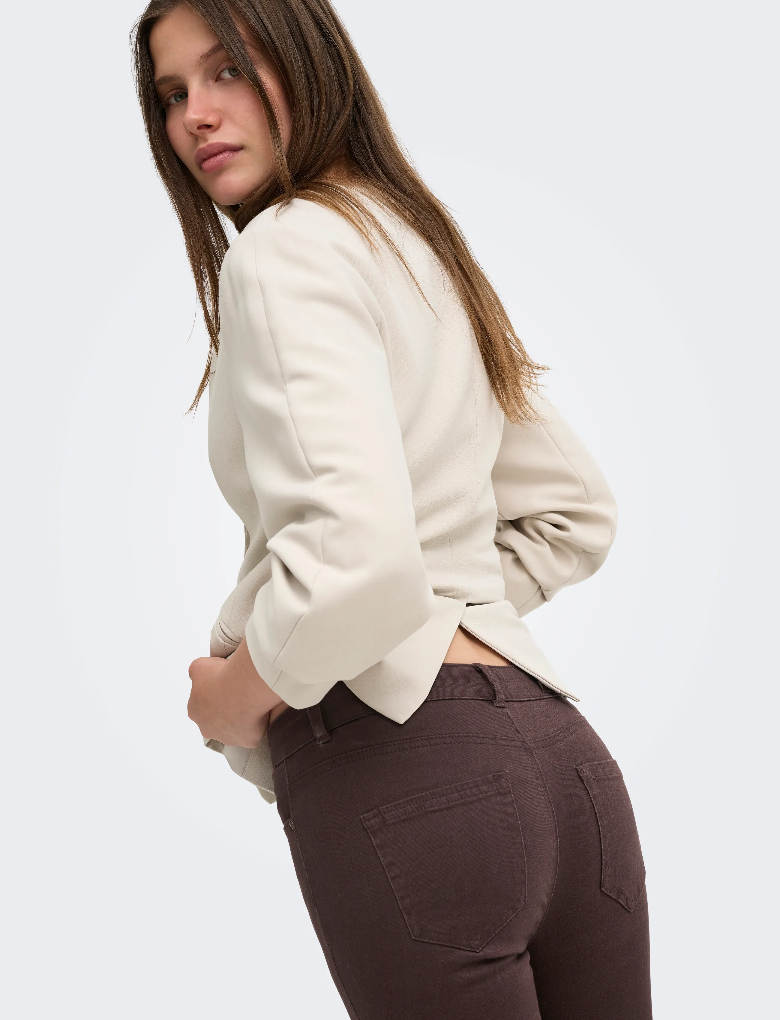 ONLY Onlblush Mid Flared Colour Pant Pnt Noos cargobyxor dam – bild 6
