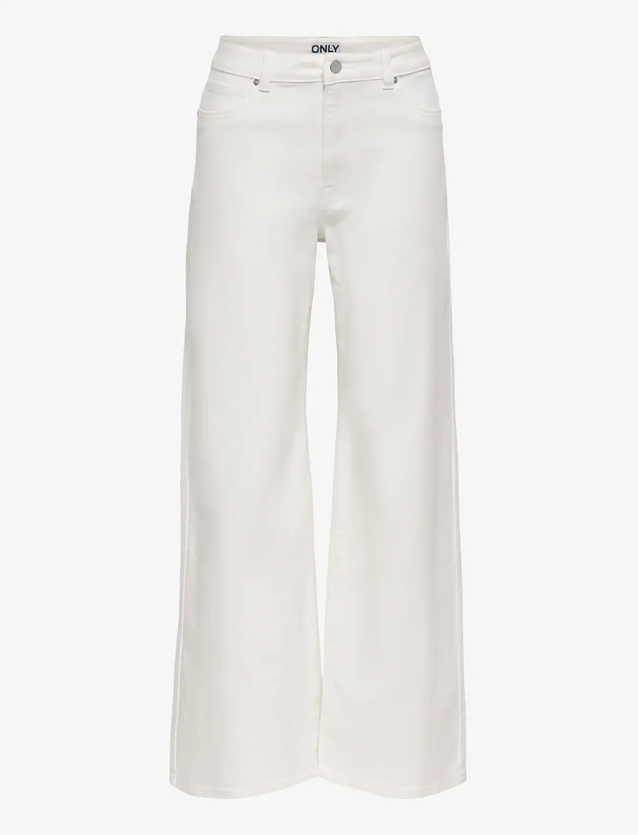 ONLY - ONLMADISON-SILLE HW WIDE POCKET PANT PNT - džinsi ar platām starām - bright white - 1