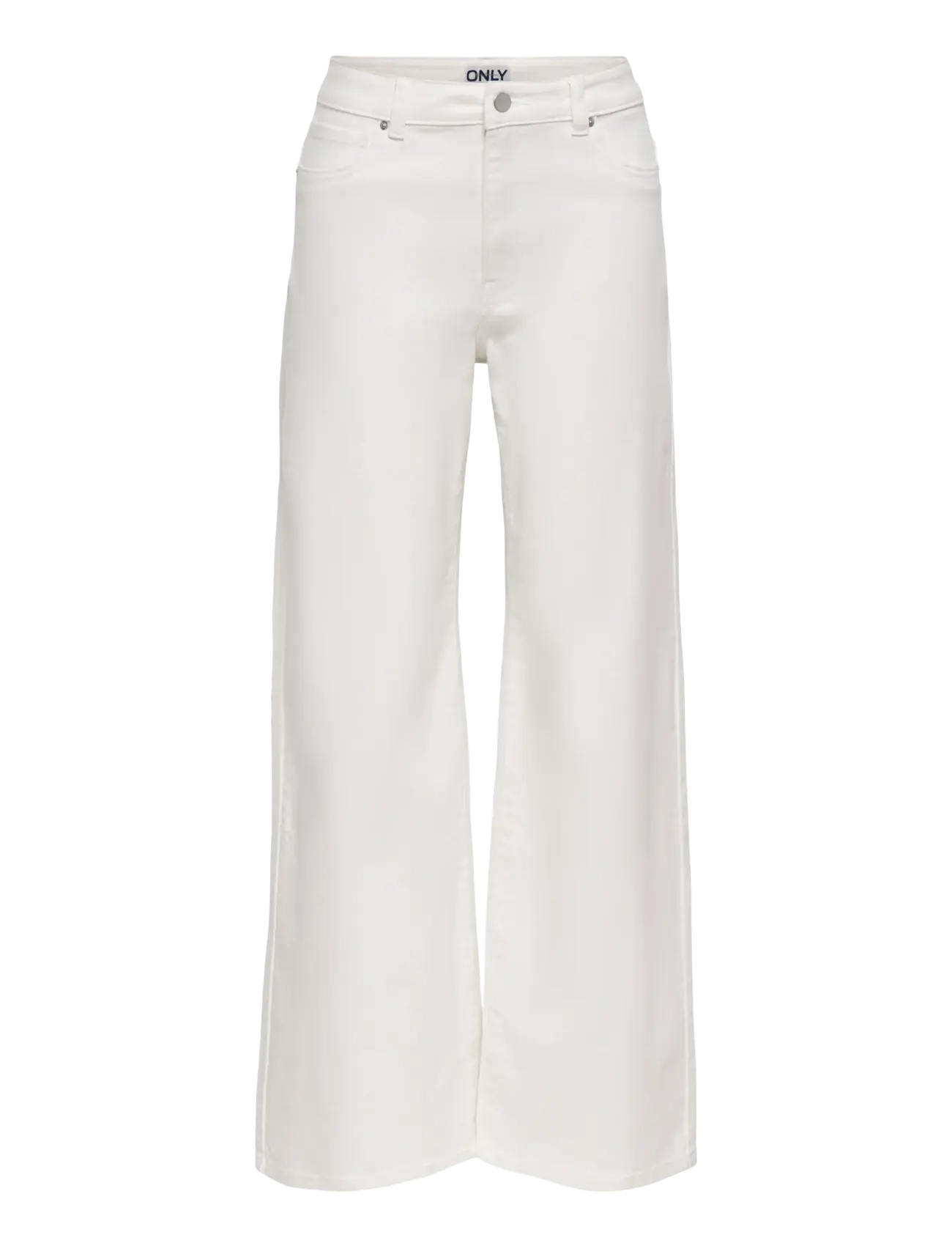 ONLY ONLMADISON-SILLE HW WIDE POCKET PANT PNT - Jeans - BRIGHT WHITE / white