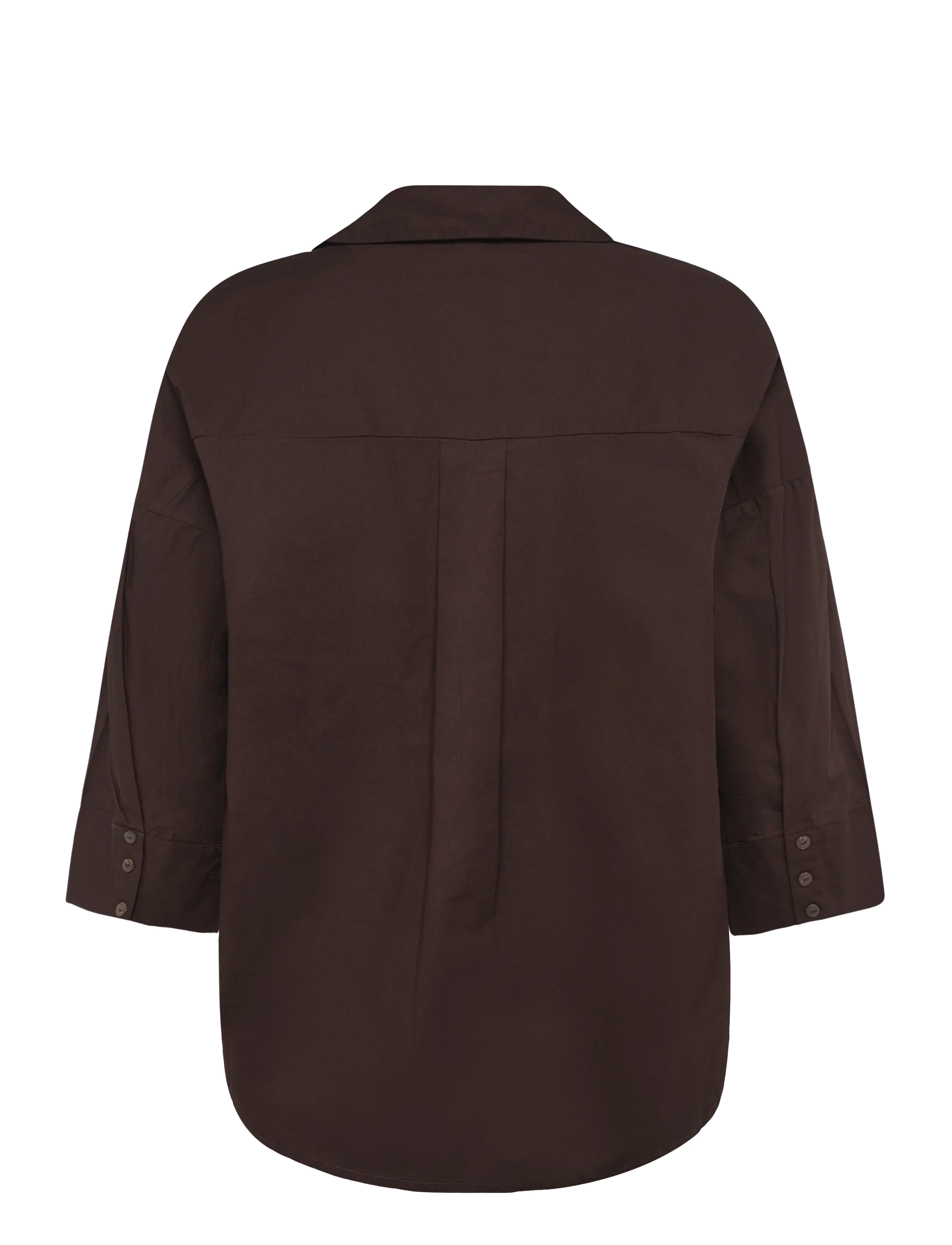 ONLY - ONLSAJA KERI 3/4 SHIRT WVN - coffee bean - 1