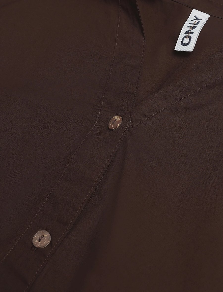 ONLY - ONLSAJA KERI 3/4 SHIRT WVN - coffee bean - 2
