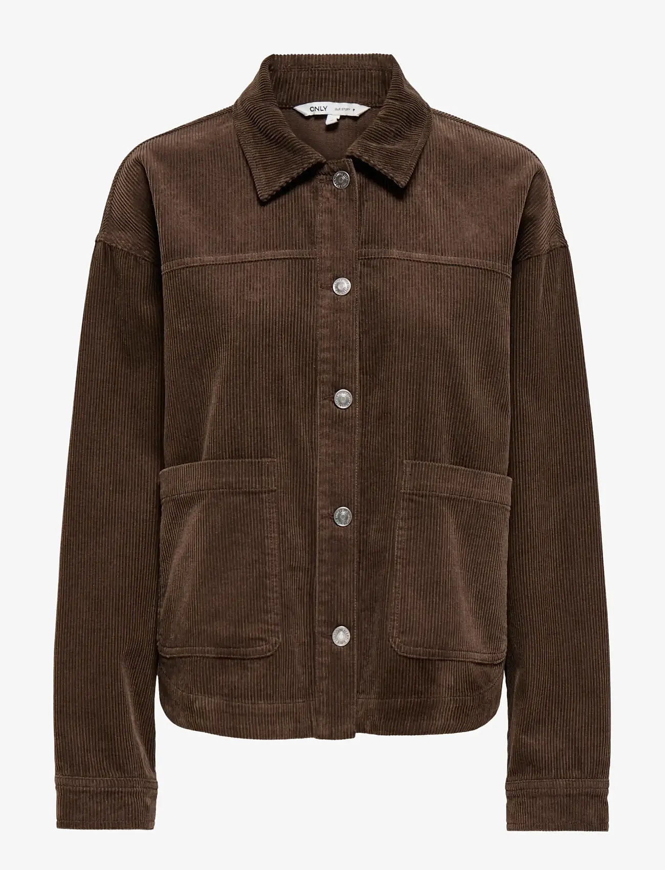 ONLY - ONLKANA CORDUROY JACKET OTW - forårsjakker - chocolate martini - 1