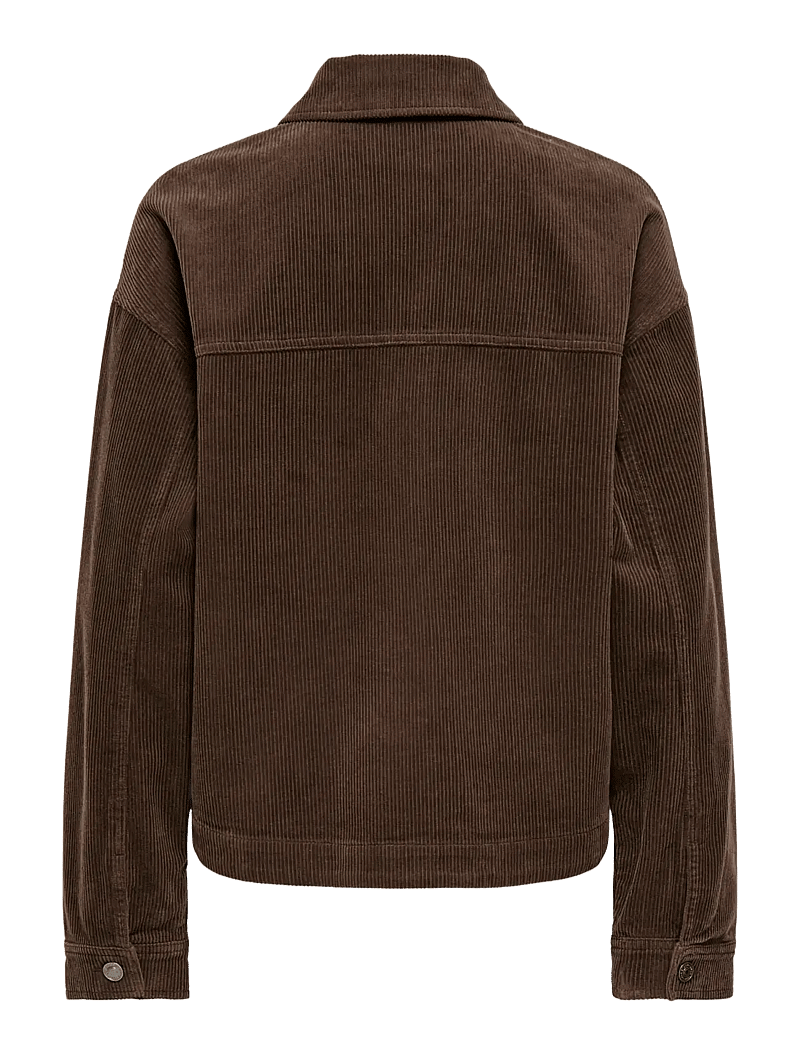 ONLY - ONLKANA CORDUROY JACKET OTW - forårsjakker - chocolate martini - 2