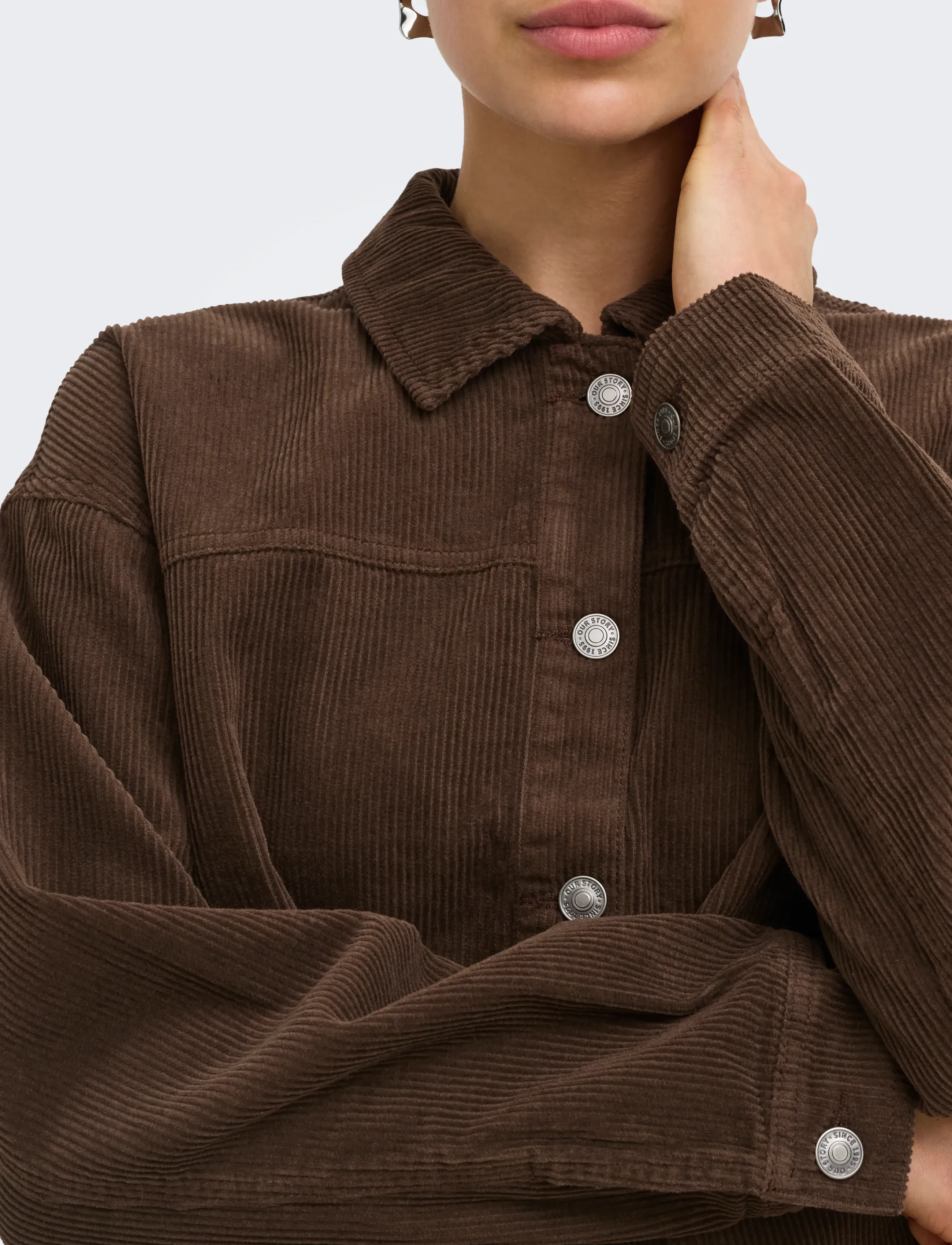 ONLY - ONLKANA CORDUROY JACKET OTW - tunna jackor - chocolate martini - 5