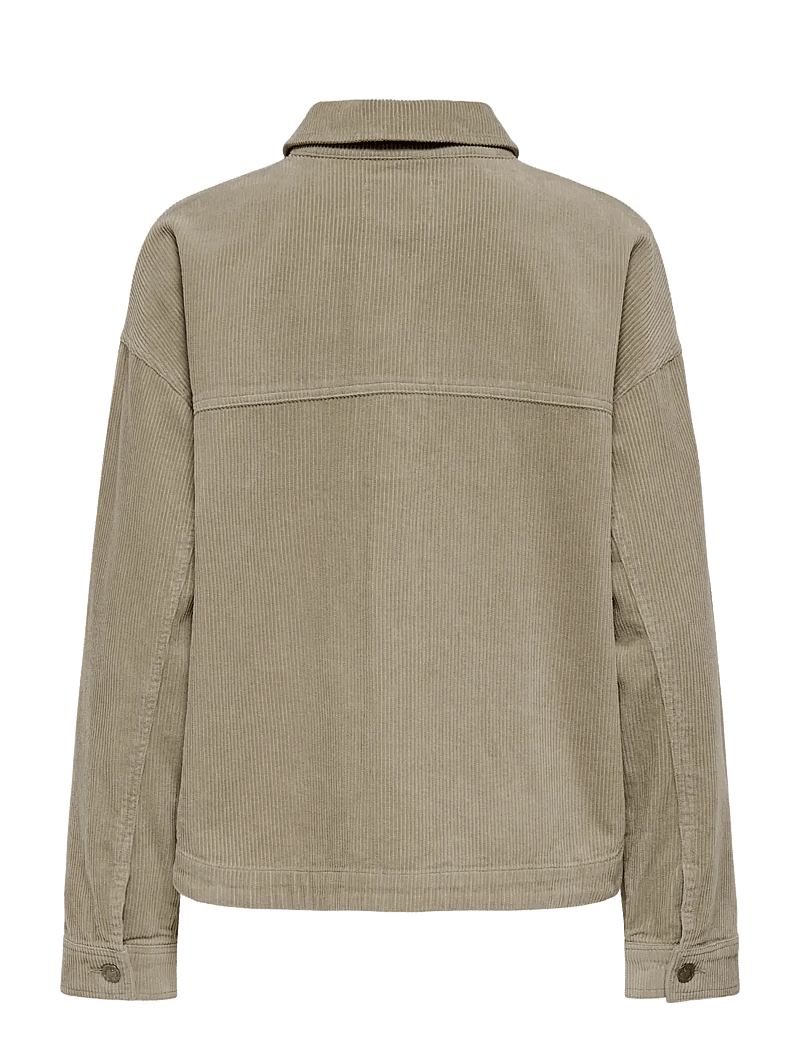 ONLY - ONLKANA CORDUROY JACKET OTW - forårsjakker - silver mink - 2