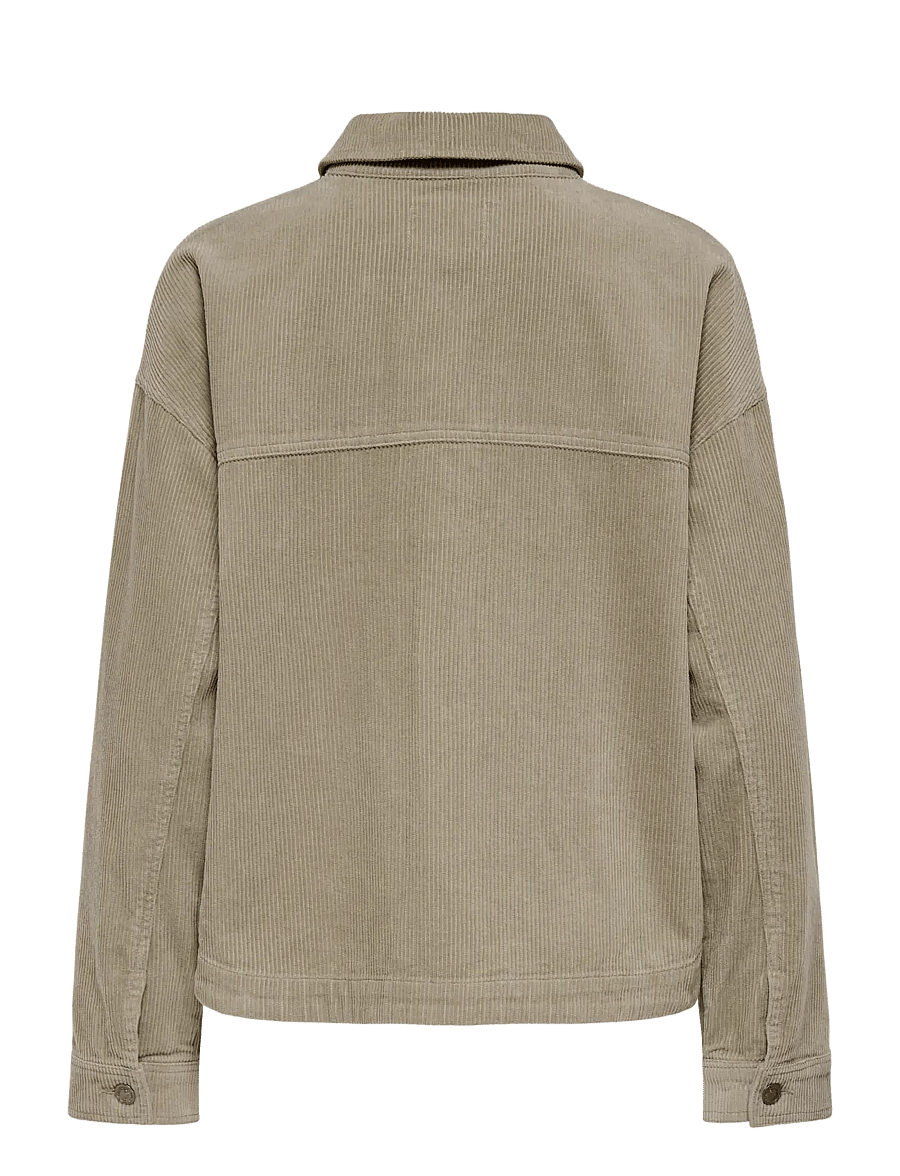 ONLY - ONLKANA CORDUROY JACKET OTW - tunna jackor - silver mink - 2