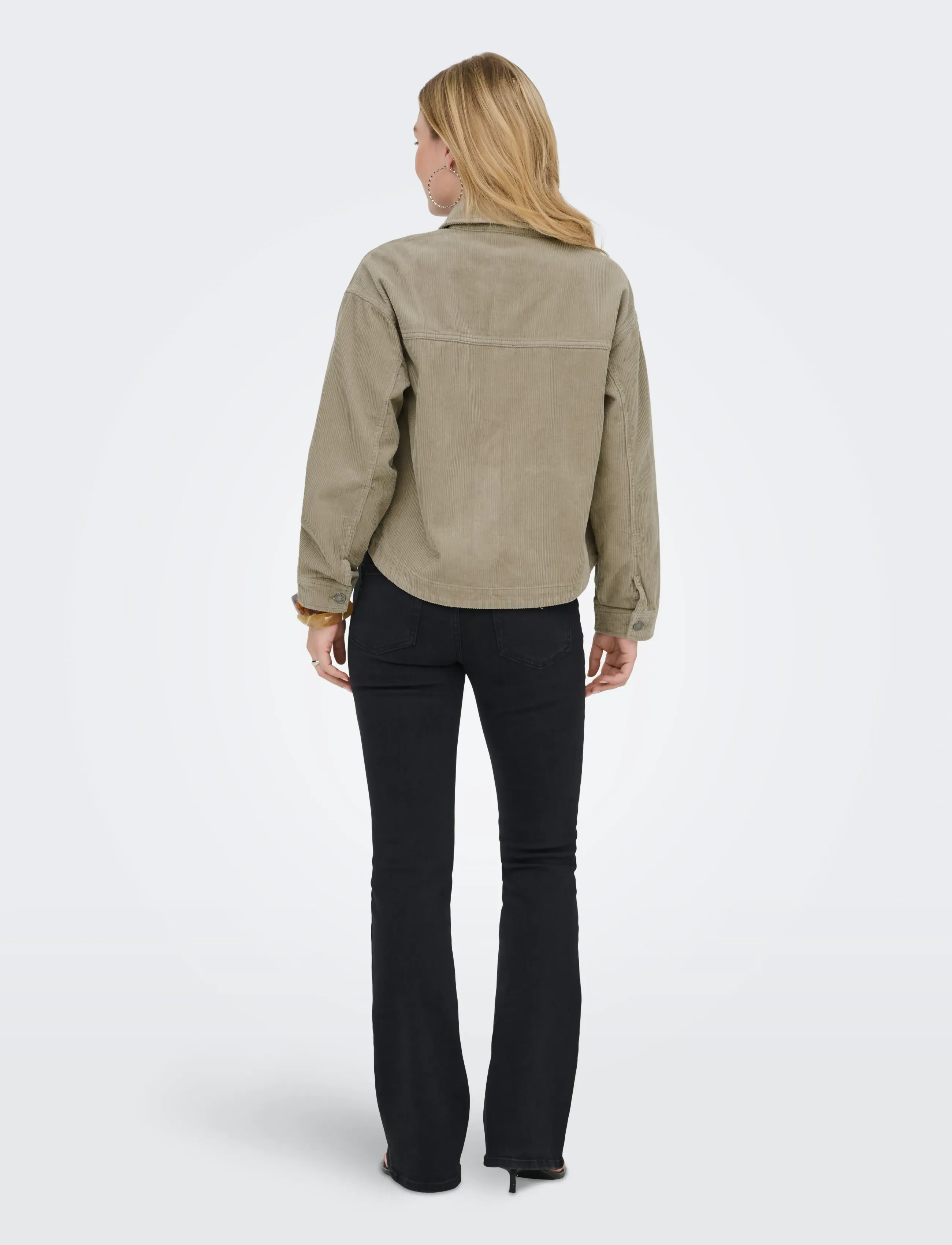 ONLY - ONLKANA CORDUROY JACKET OTW - tunna jackor - silver mink - 3
