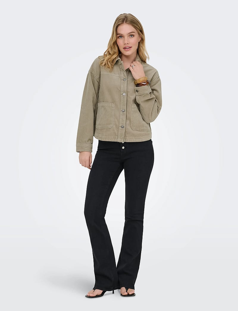 ONLY - ONLKANA CORDUROY JACKET OTW - forårsjakker - silver mink - 4