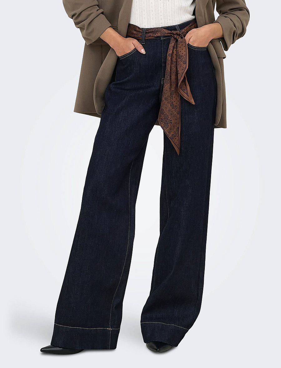 ONLY - ONLMADISON BLUSH HW WD SCF DNM GUA12NOOS - dark blue denim - 0