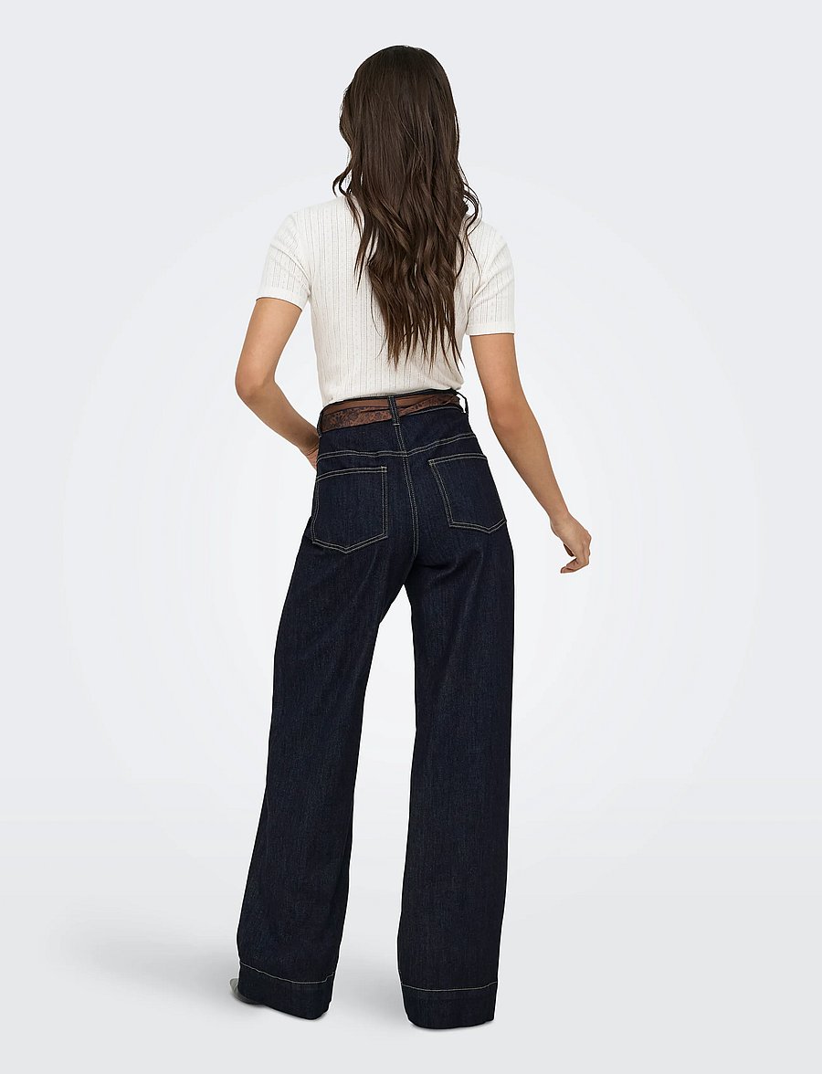 ONLY - ONLMADISON BLUSH HW WD SCF DNM GUA12NOOS - dark blue denim - 3