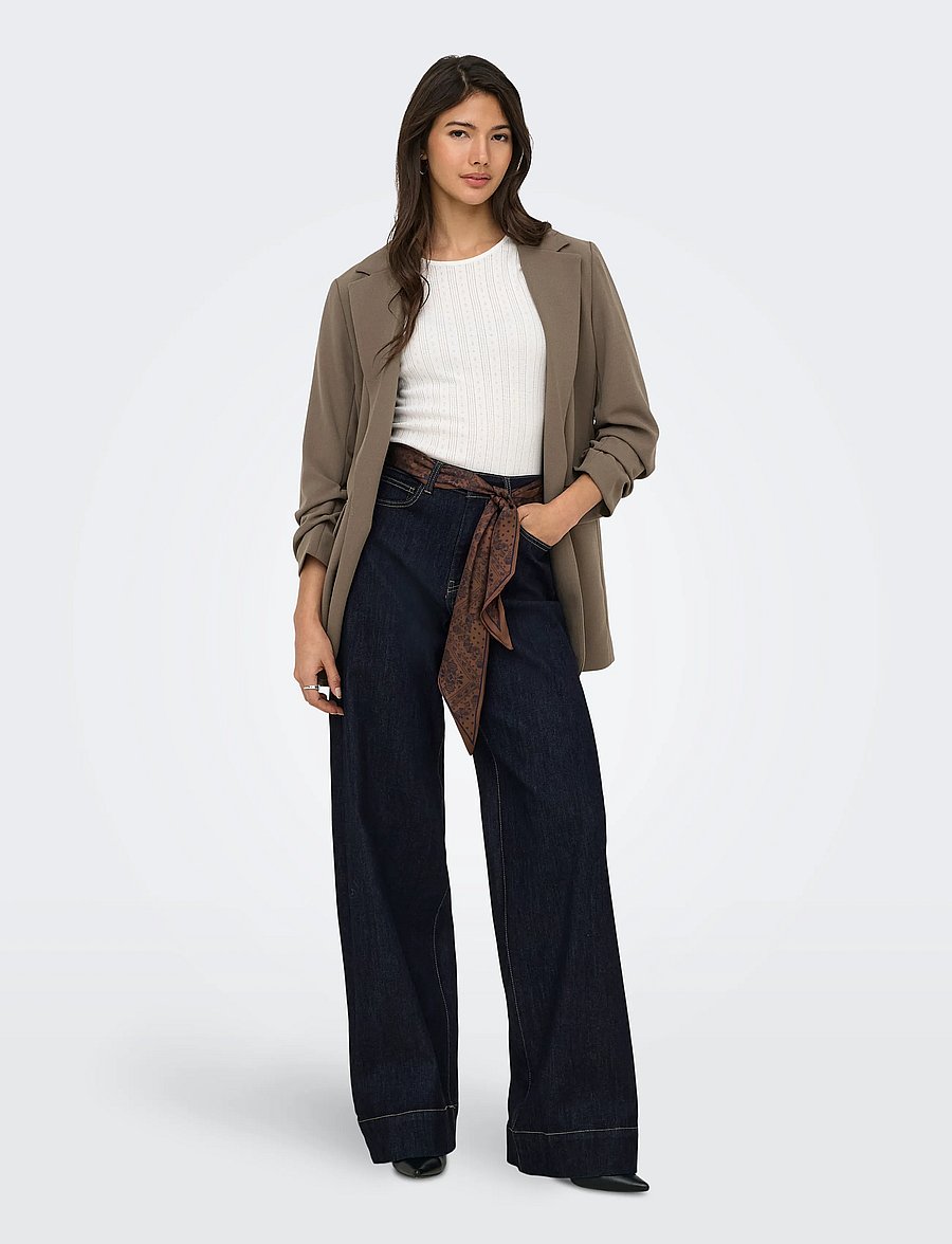 ONLY - ONLMADISON BLUSH HW WD SCF DNM GUA12NOOS - dark blue denim - 4