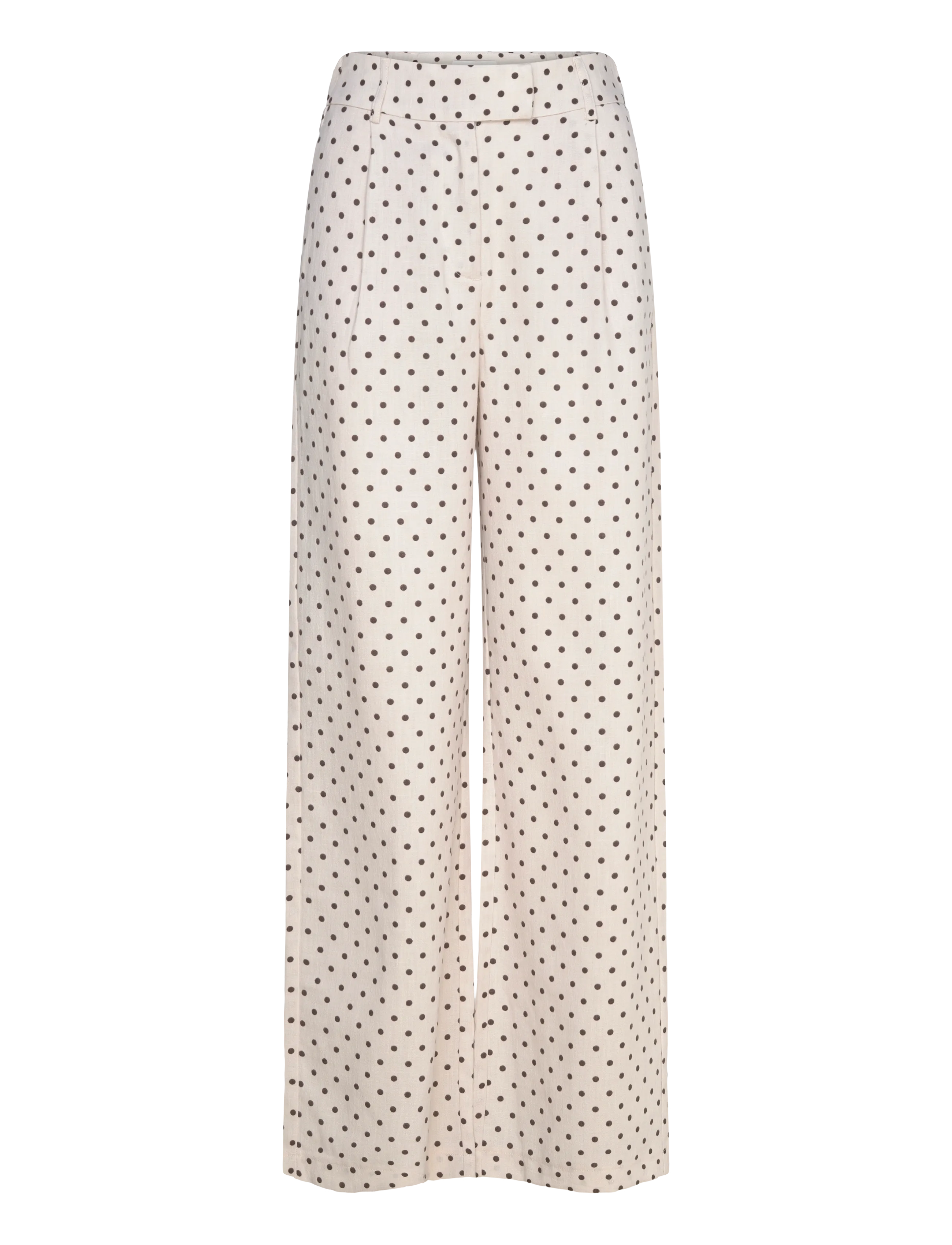 ONLY ONLEMMIA-LINDA HW STRAIGHT PANT PNT - Kläder - PUMICE STONE / cream