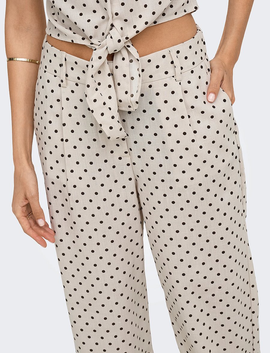 ONLY - ONLEMMIA-LINDA HW STRAIGHT PANT PNT - bikses ar taisnām starām - pumice stone - 5