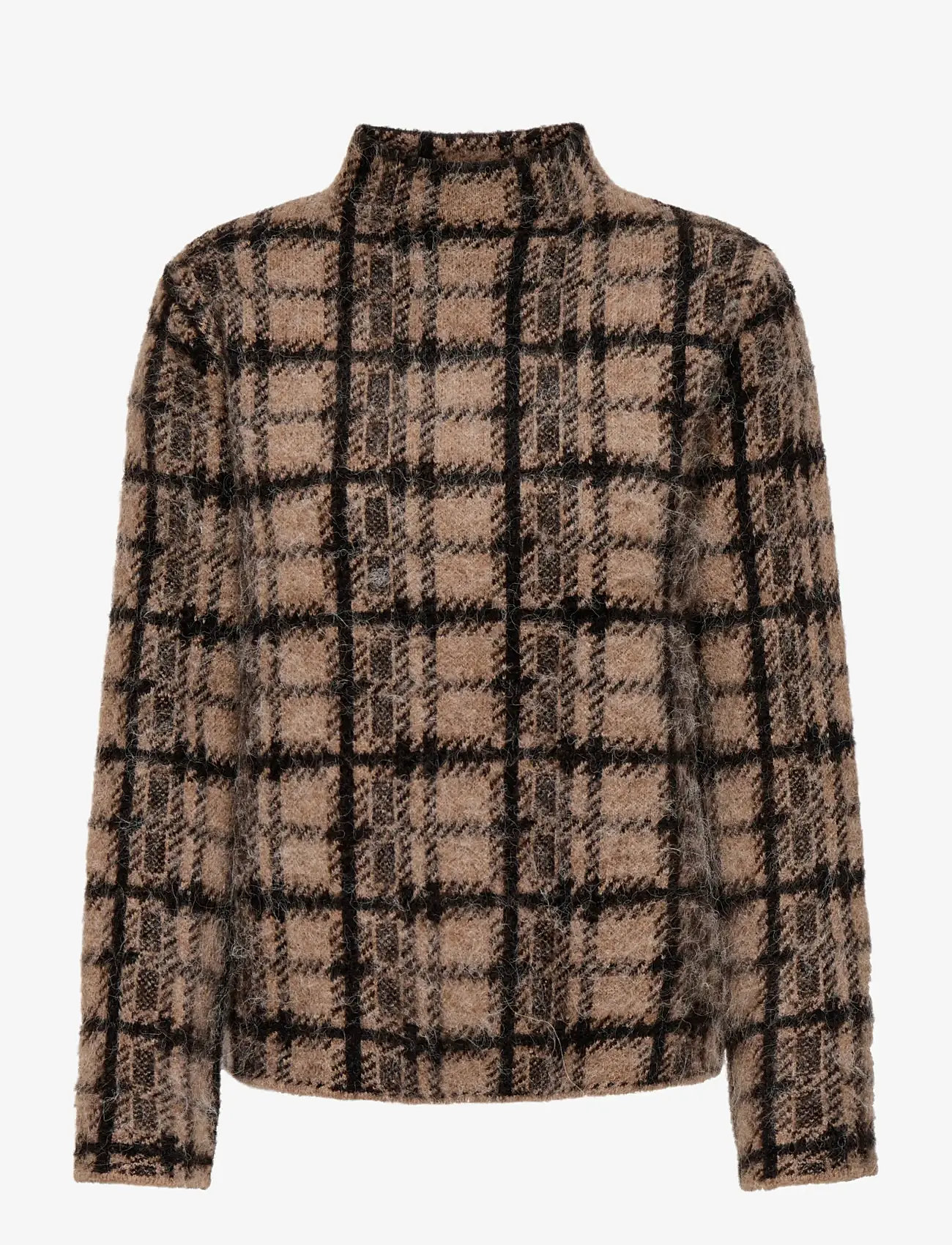 ONLY - ONLLOUISE LS HIGHNECK EX KNT - sviitrid - chocolate torte - 1