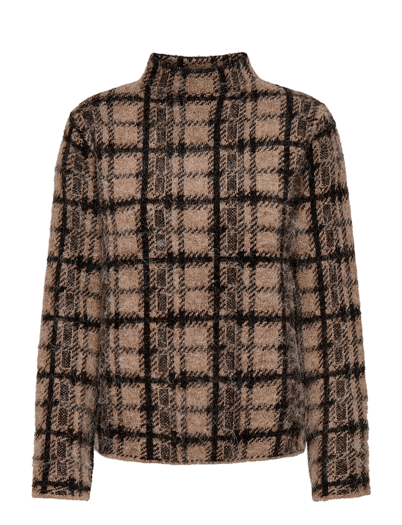 ONLY - ONLLOUISE LS HIGHNECK EX KNT - pullover - chocolate torte - 1
