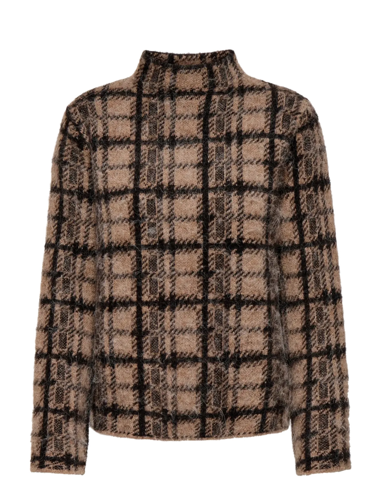 ONLY ONLLOUISE LS HIGHNECK EX KNT - Kleidung - CHOCOLATE TORTE / brown