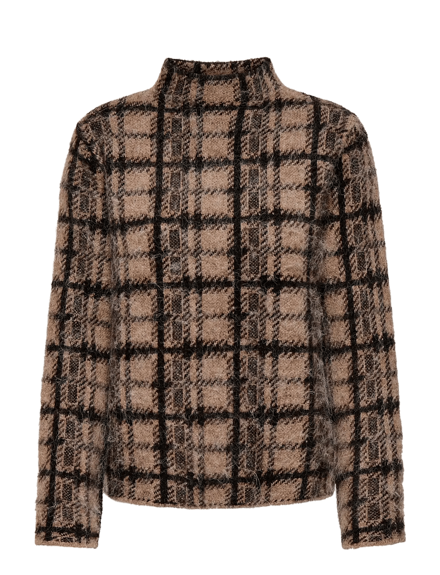 ONLY - ONLLOUISE LS HIGHNECK EX KNT - pullover - chocolate torte - 1