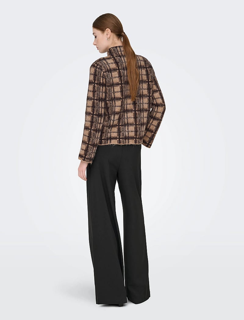 ONLY - ONLLOUISE LS HIGHNECK EX KNT - pullover - chocolate torte - 3