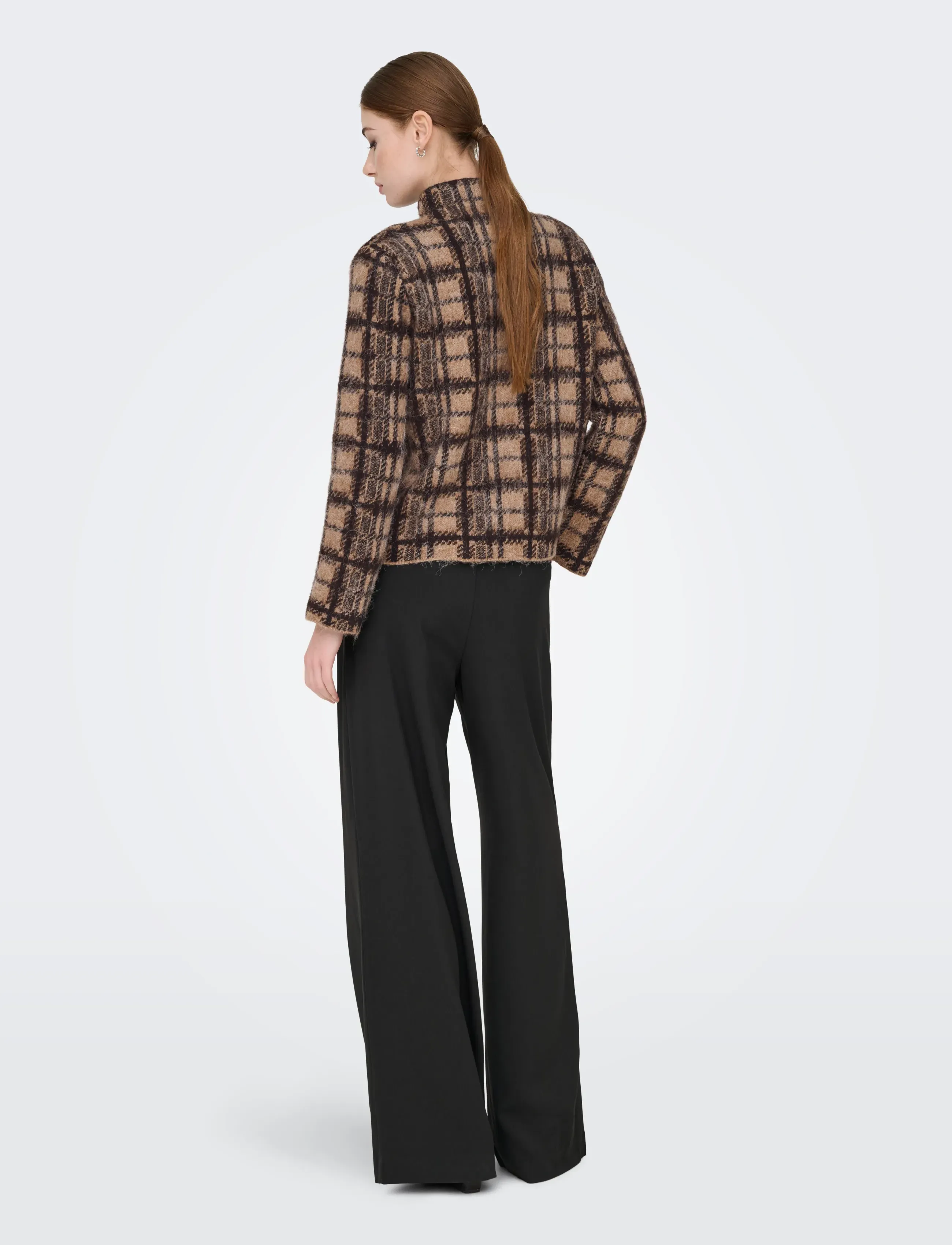 ONLY - ONLLOUISE LS HIGHNECK EX KNT - pullover - chocolate torte - 3