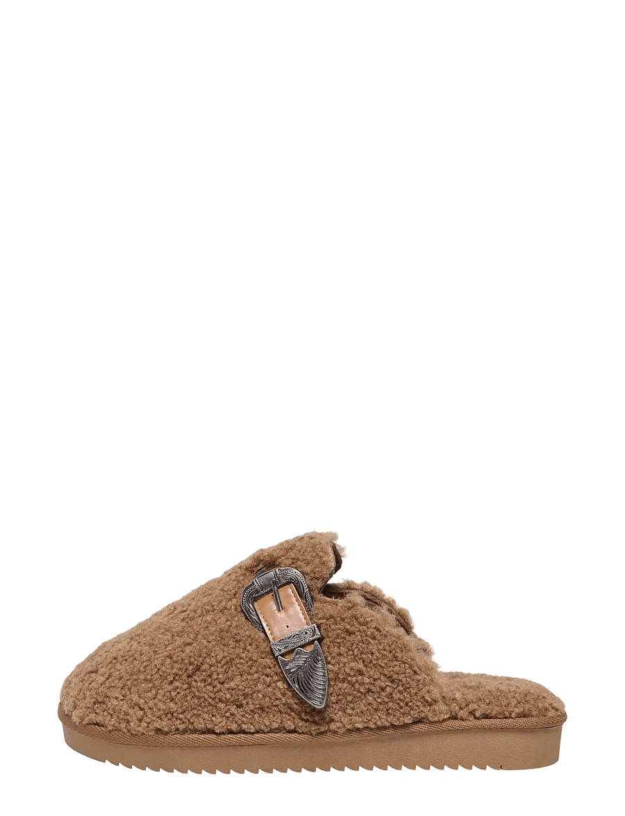 ONLY - ONLMOLLY WESTERN TEDDY HOMESLIPPER - flade mules - cognac - 0