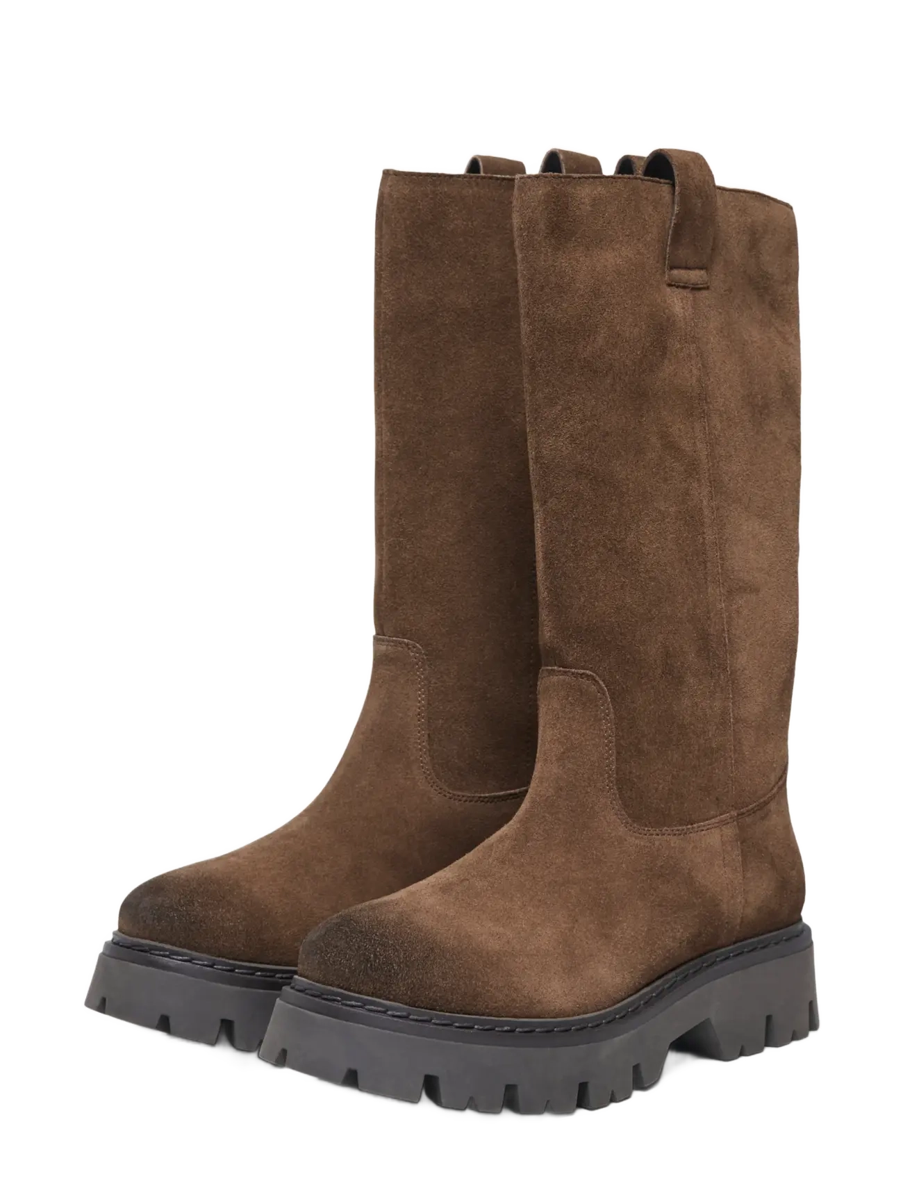ONLY - ONLEA LEATHER HIGH BOOT - kniehohe stiefel - brown stone - 2