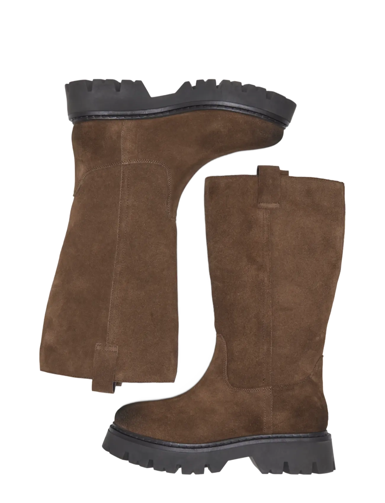ONLY - ONLEA LEATHER HIGH BOOT - kniehohe stiefel - brown stone - 3