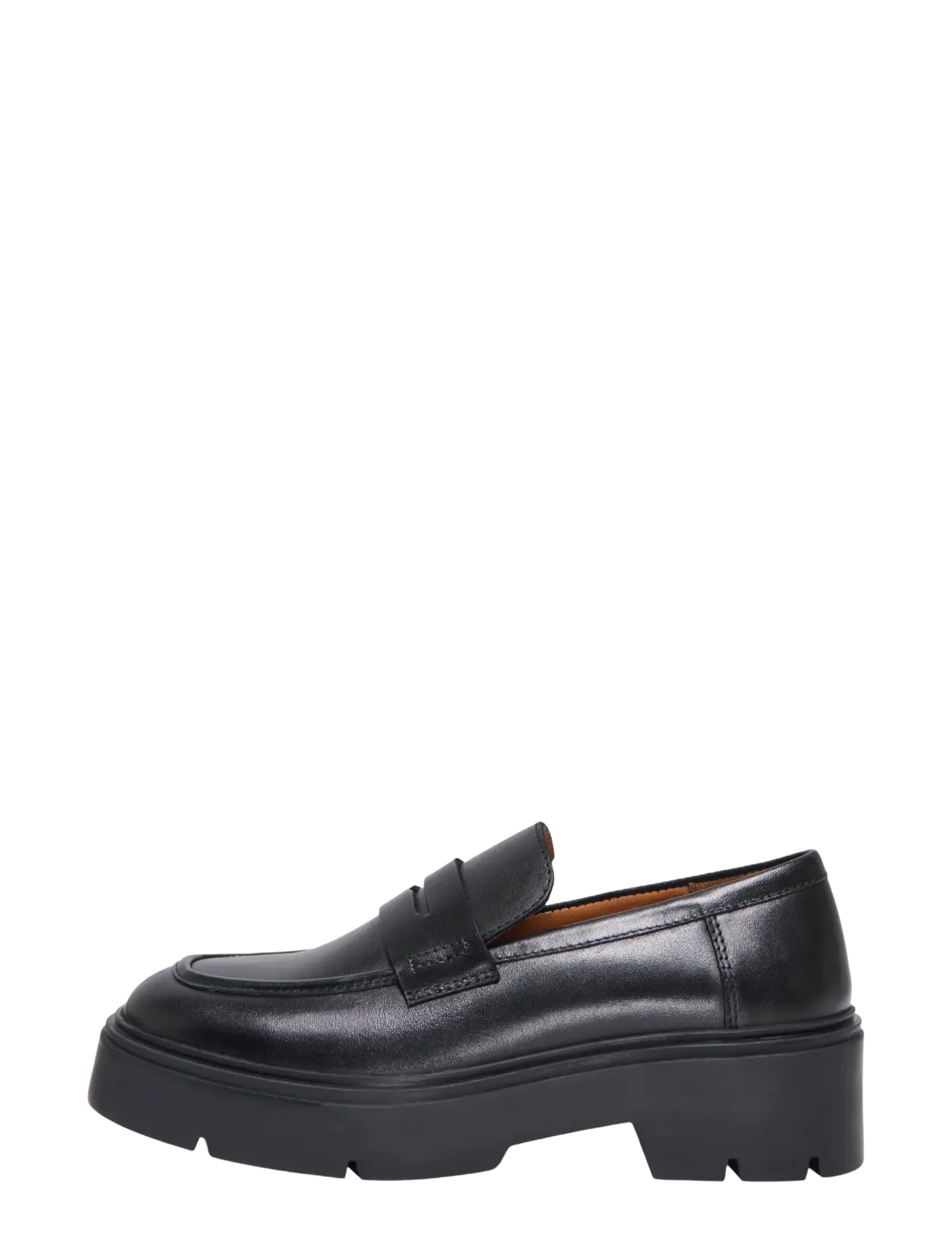 ONLY ONLALMA LEATHER LOAFER - Schuhe - BLACK / black