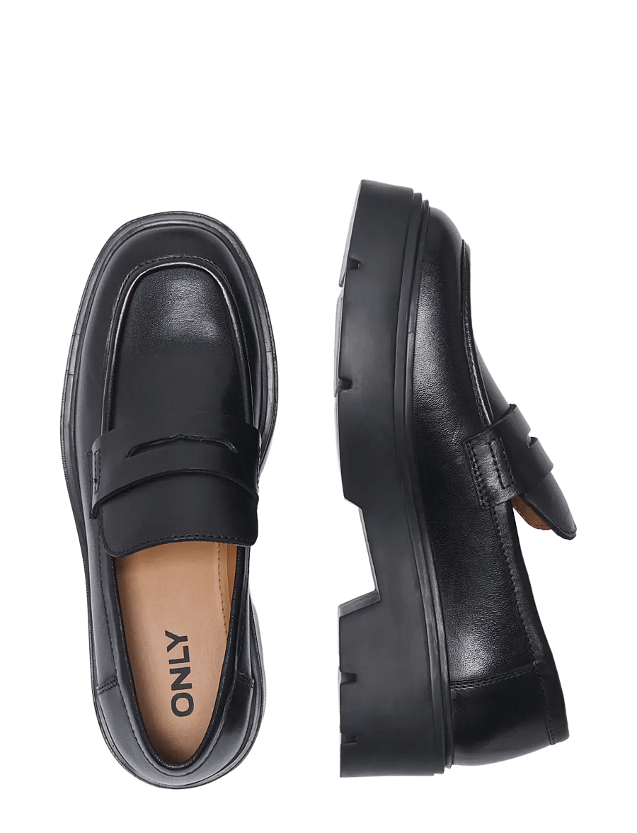 ONLY - ONLALMA LEATHER LOAFER - black - 3