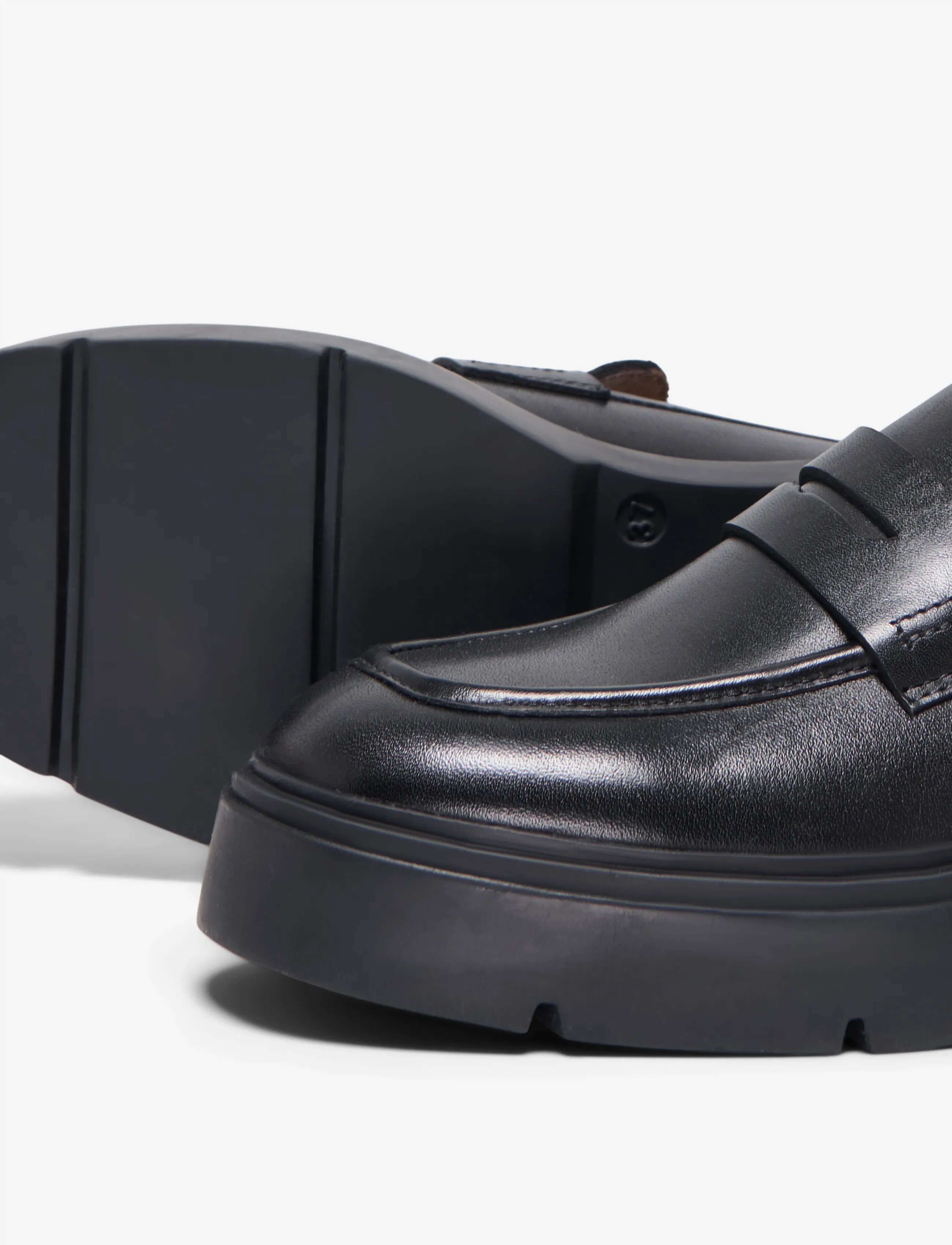 ONLY - ONLALMA LEATHER LOAFER - black - 4