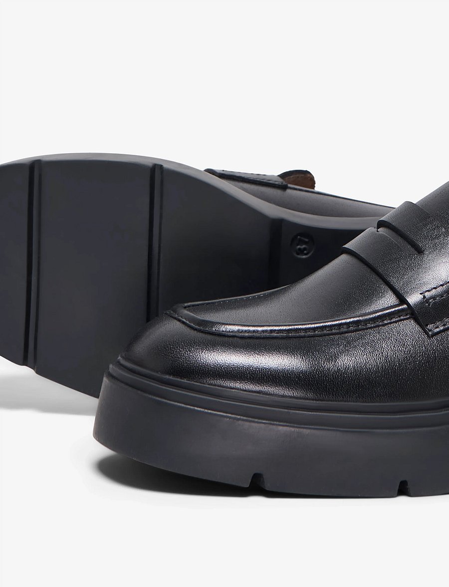 ONLY - ONLALMA LEATHER LOAFER - black - 4