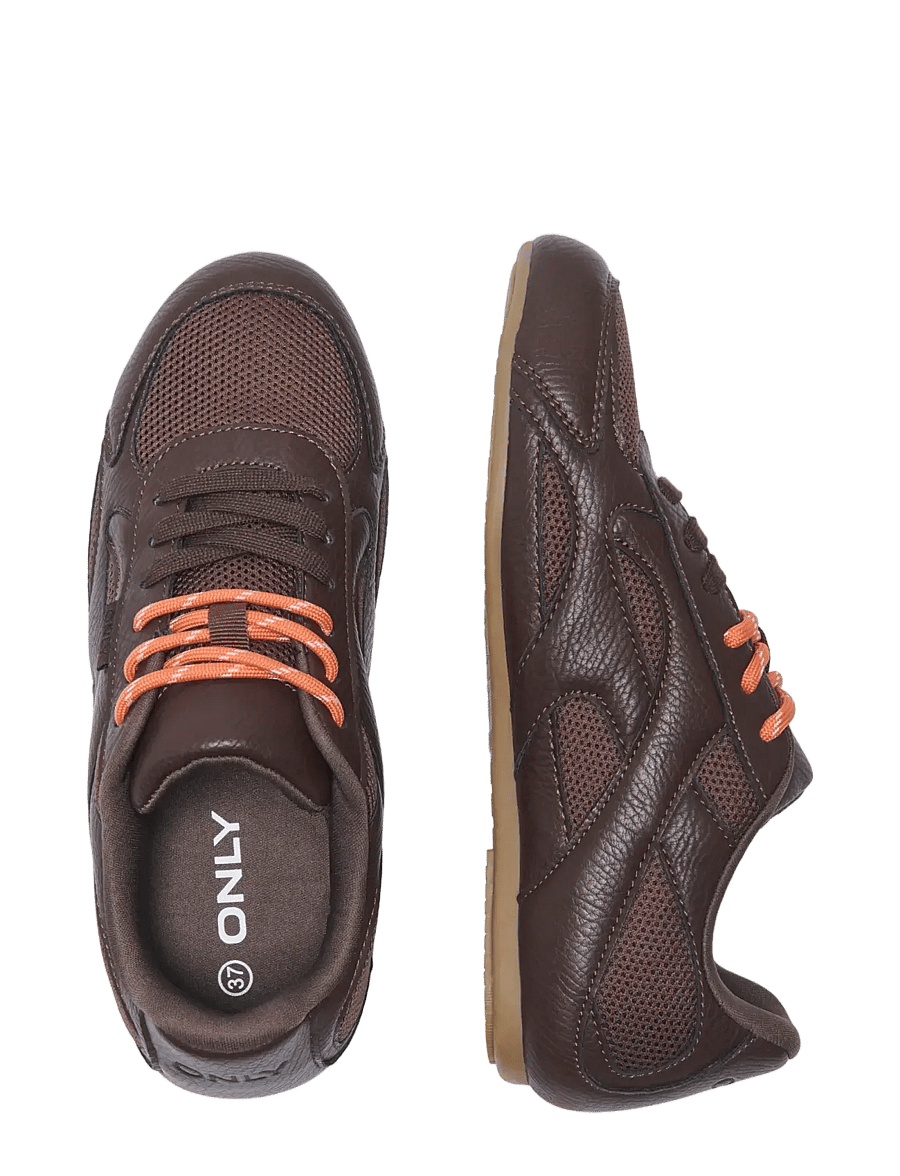 ONLY - ONLFRIDA PU SNEAKER BALLERINA - coffee bean - 3