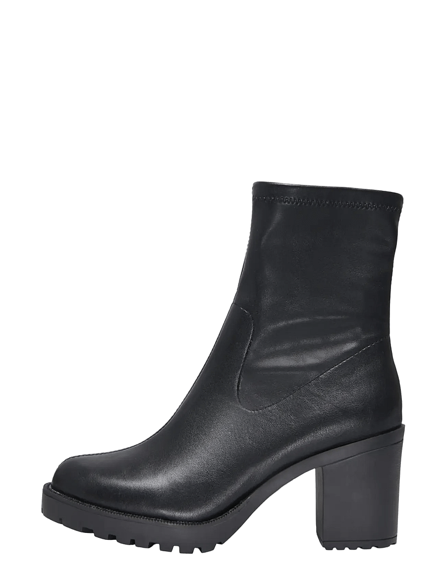 ONLY - ONLBARBARA-24 PU SOCK HEELED BOOT - black - 0