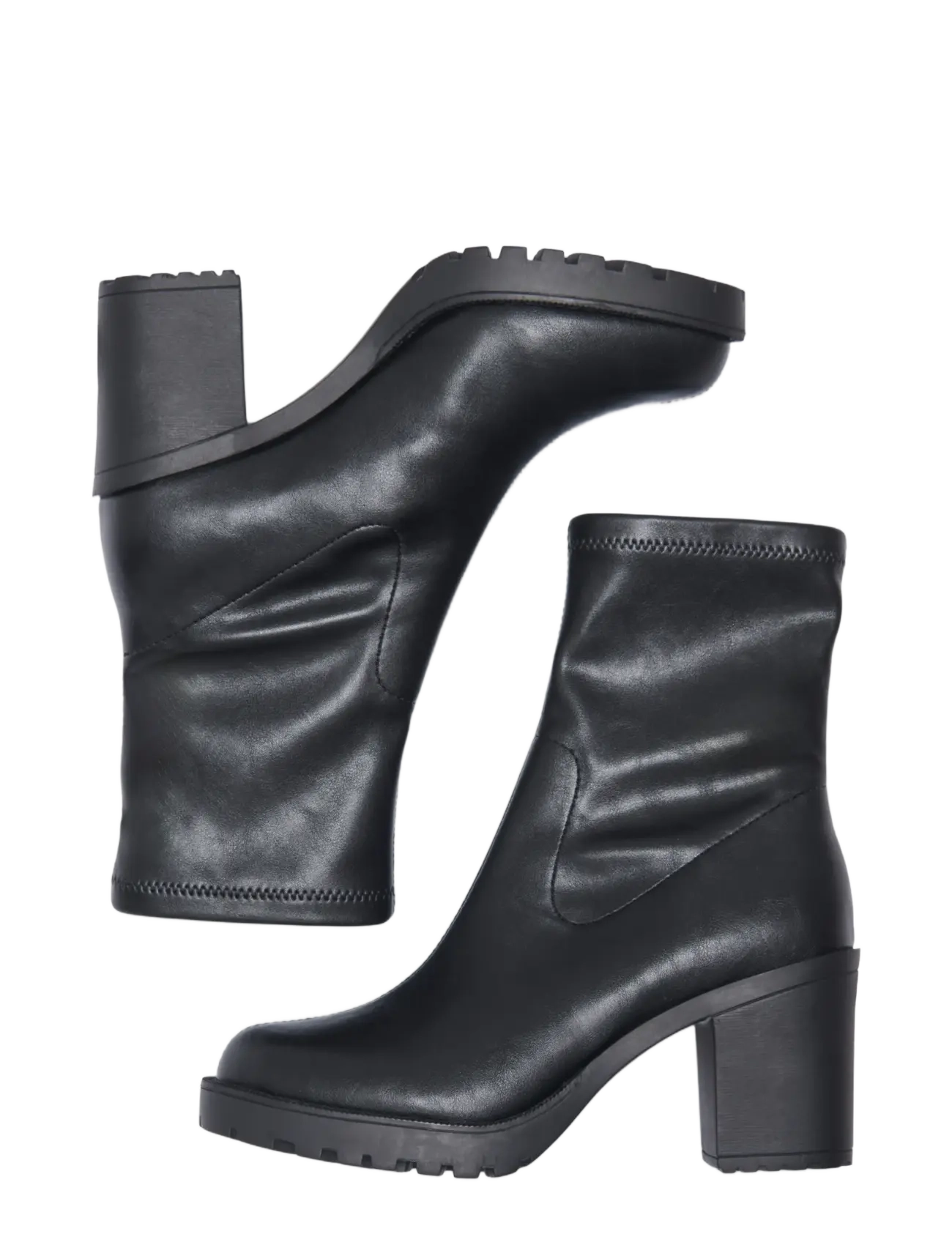 ONLY - ONLBARBARA-24 PU SOCK HEELED BOOT - black - 3
