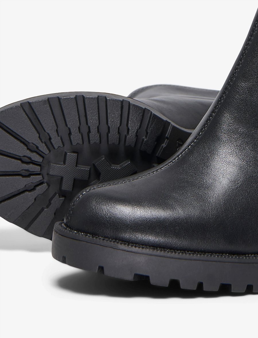 ONLY - ONLBARBARA-24 PU SOCK HEELED BOOT - black - 4