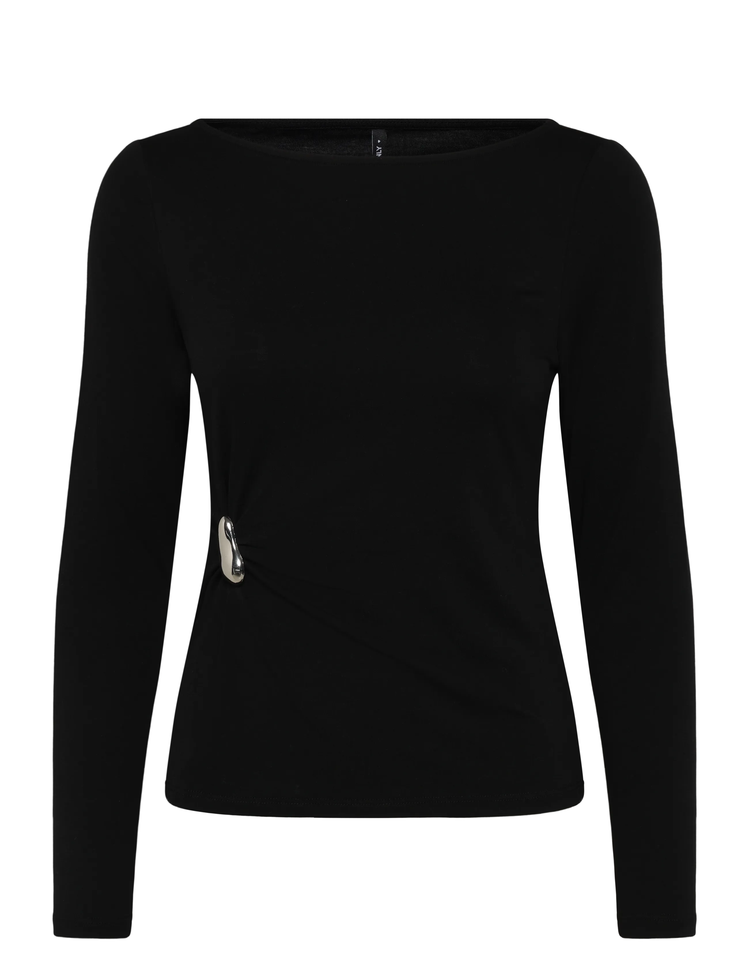 ONLY ONLELENA L/S BOATNECK METAL TOP JRS NOOS - Inspiratsioon - BLACK / black