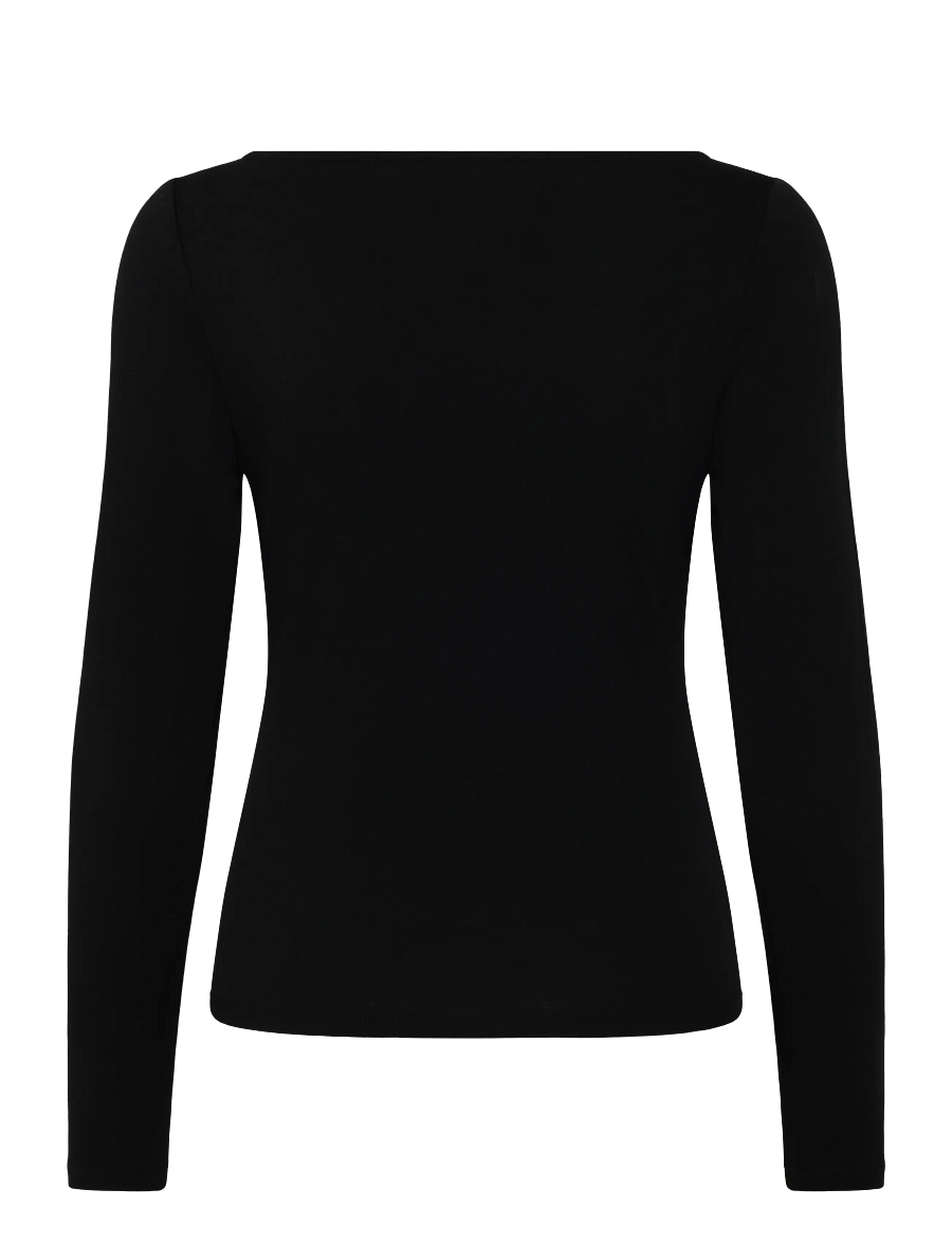 ONLY - ONLELENA L/S BOATNECK METAL TOP JRS NOOS - pullover - black - 2