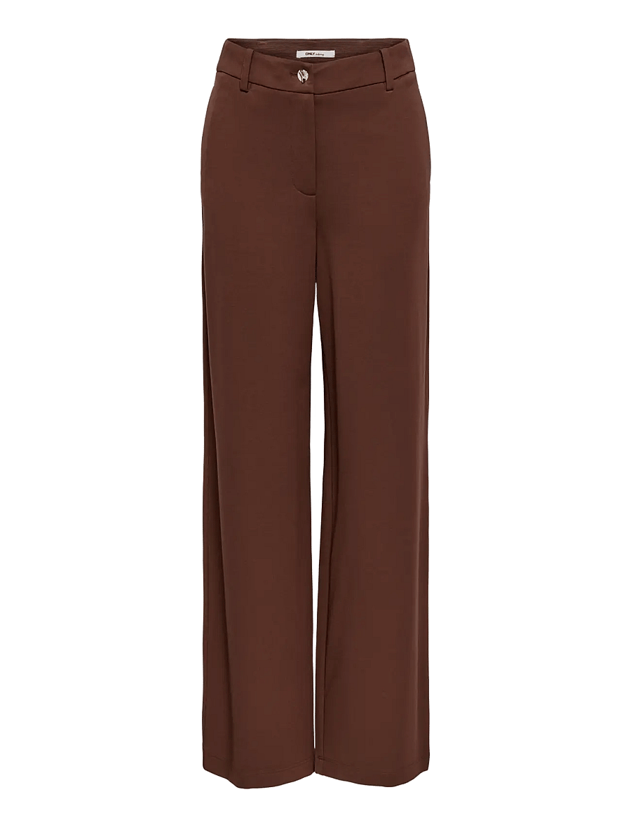 ONLY - ONLPOPTRASH-TAILORED HW STR PANT TLR - hose mit geradem bein - rum raisin - 1