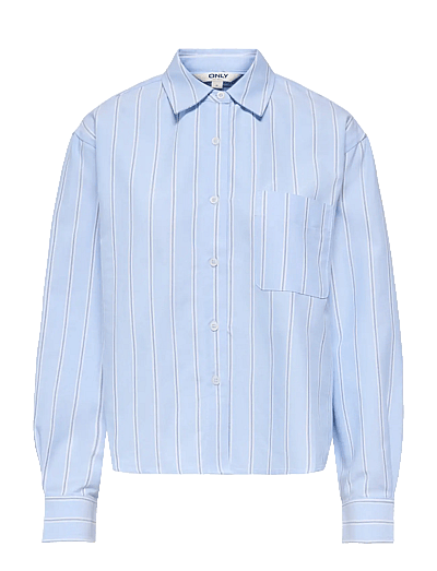 ONLY ONLELOWEN LS STRIPE SHIRT WVN EX - Blusen & Hemden - ZEN BLUE / white