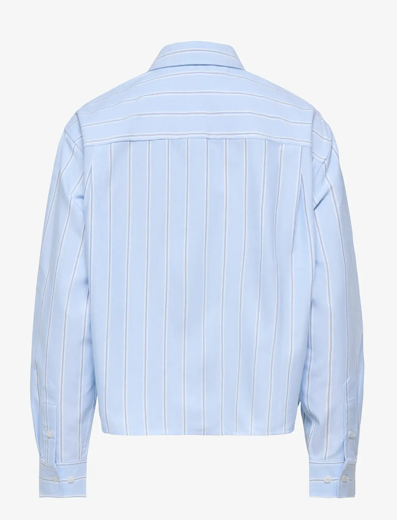ONLY - ONLELOWEN LS STRIPE SHIRT WVN EX - long-sleeved shirts - zen blue - 2
