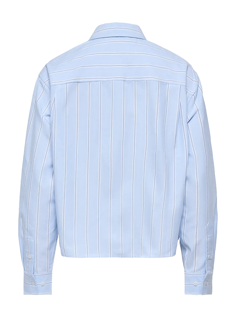 ONLY - ONLELOWEN LS STRIPE SHIRT WVN EX - marškiniai ilgomis rankovėmis - zen blue - 2