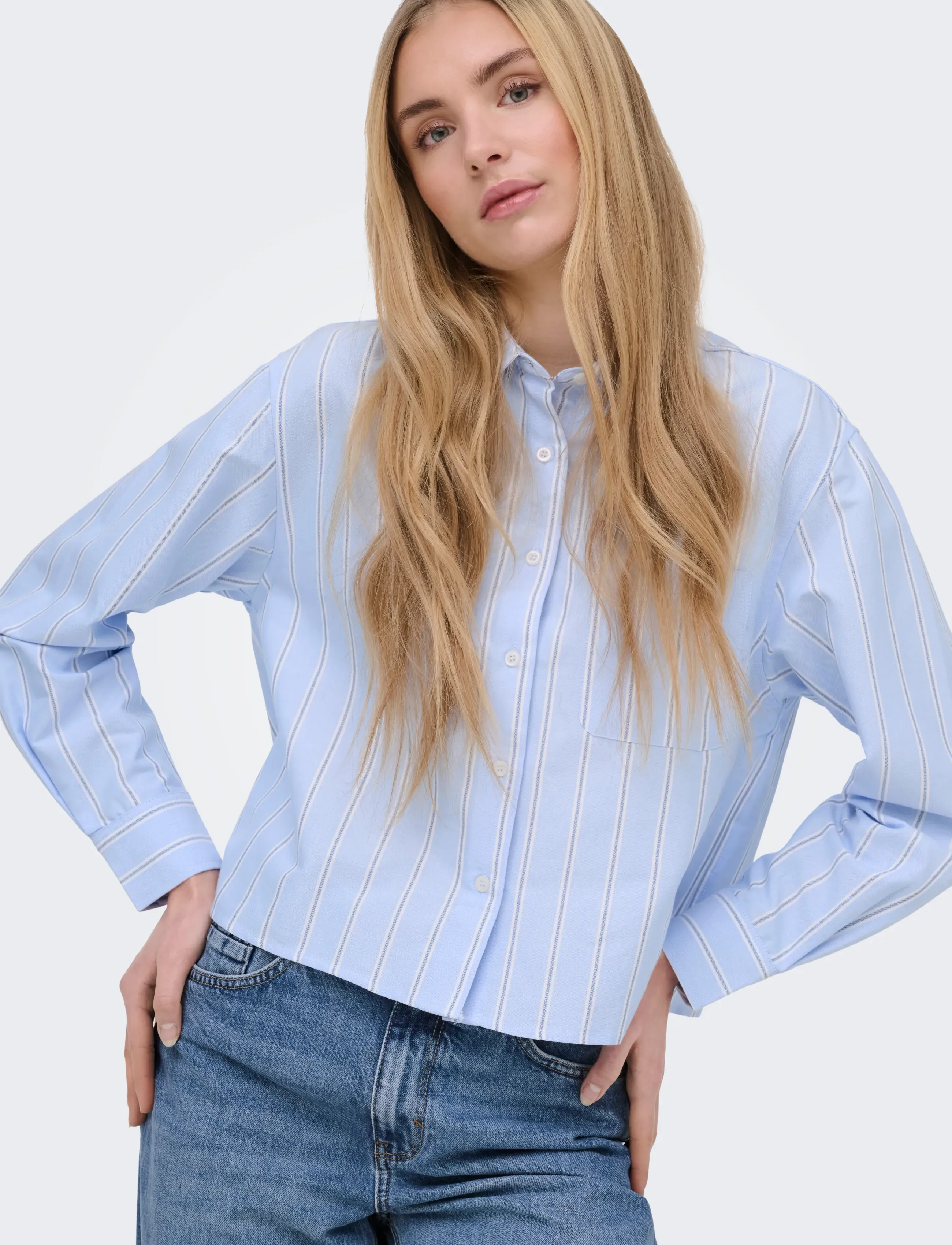 ONLY Onlelowen Ls Stripe Shirt Noos Wvn skjortor dam – bild 6