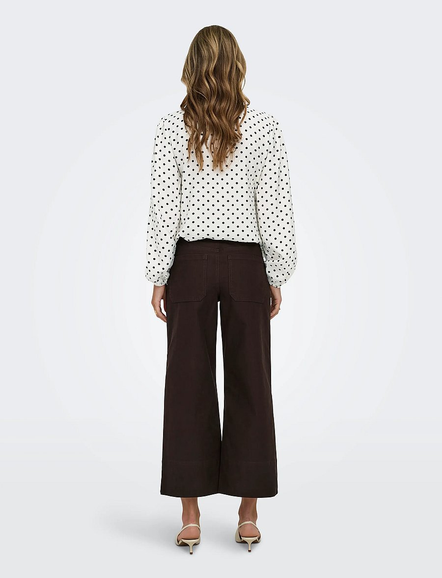 ONLY - ONLMADISON-CLAIR HW CROP PANT PNT NOOS - alltags-style - black coffee - 3